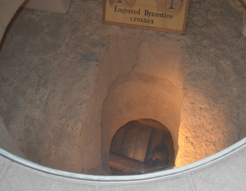 The hole that prisoners were lowered down into a dungeon below.