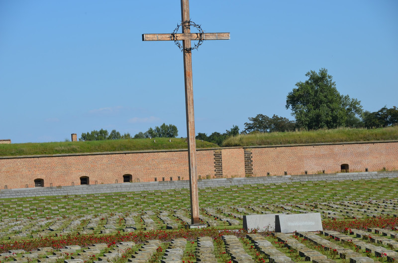 Cross in Cemetery at Terezin