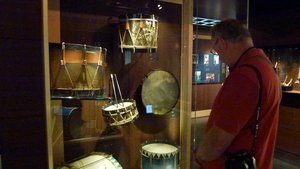 Drum collection at Museum of Musical Instruments