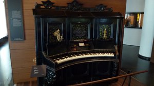 Old piano at Museum of Musical Instruments