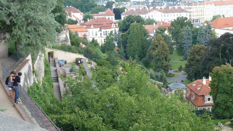 View down the hill from Prague Castle