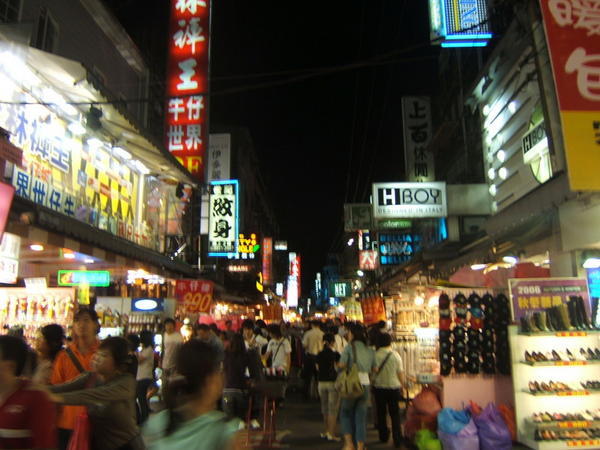 Taipei Street at Night
