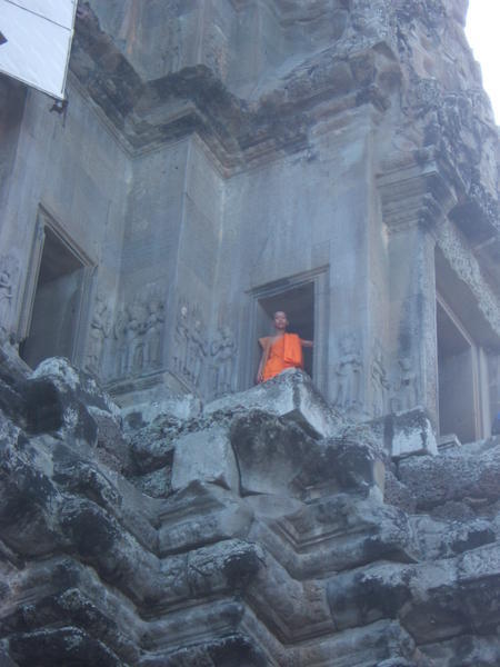 Monk in a temple!!!