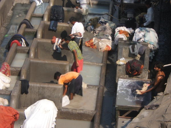 Close up of the laundry ghats