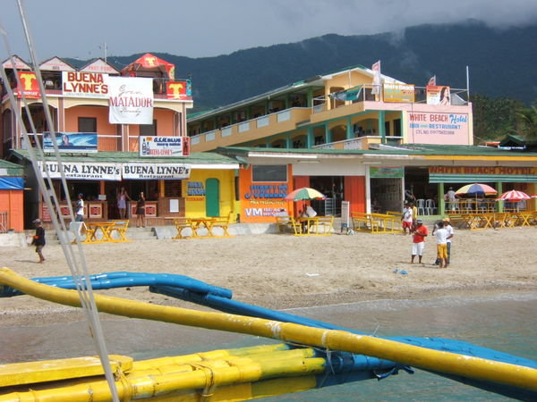 Arriving at White Beach