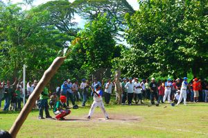 Baseball game in Merida. Chaud Chaud Chaud l'ambiance
