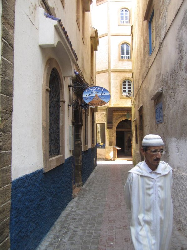 The narrow streets of Essouaira