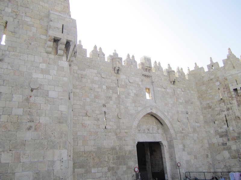 The city wall of Jerusalem