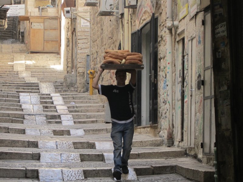 Boy and Bread in Old Jerusalem