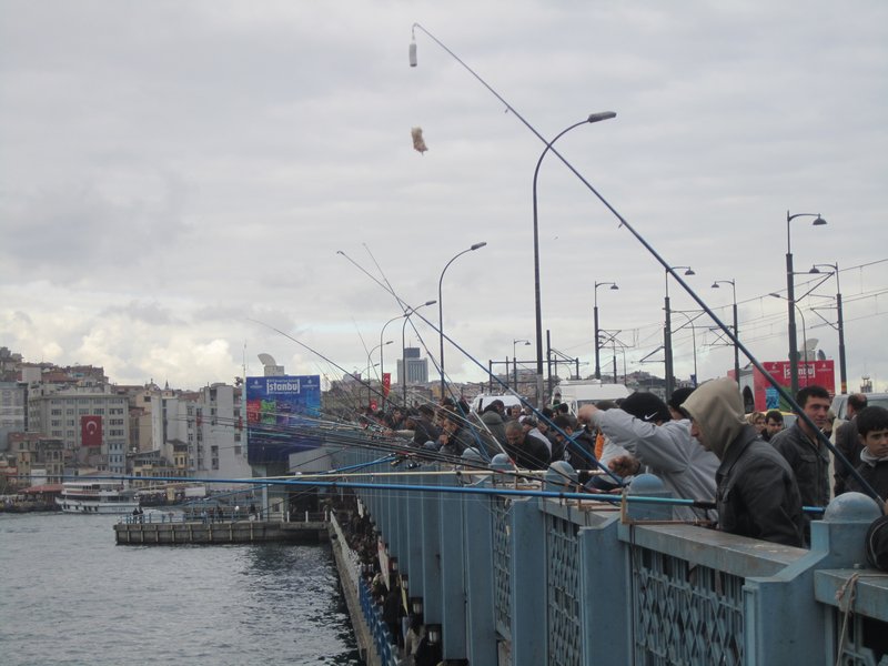 Fishermen on the Galata Bridge