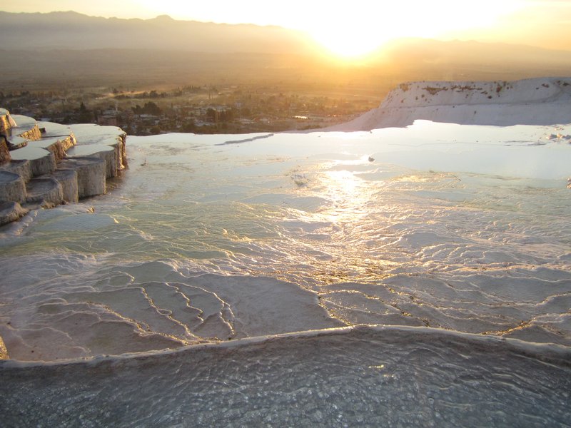 The mineral baths of Pamukkale
