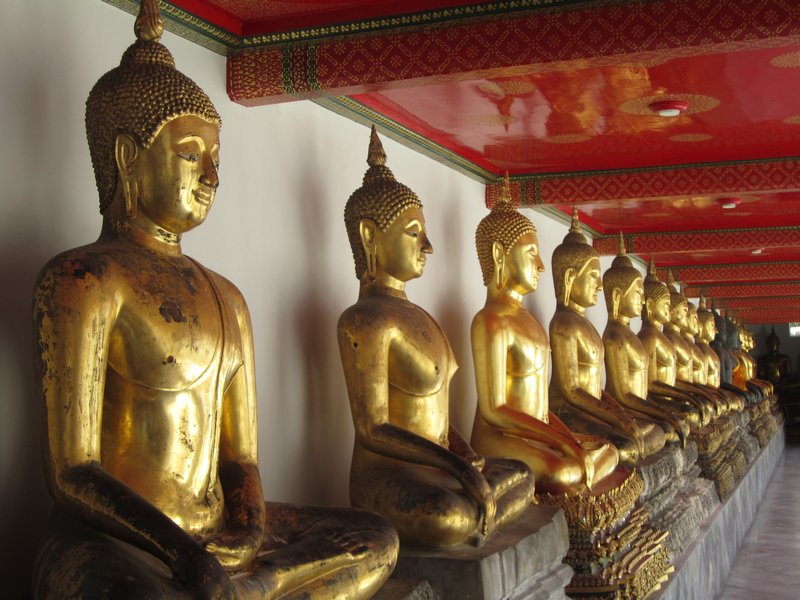 Some of the 394 Buddhas at Wat Pho