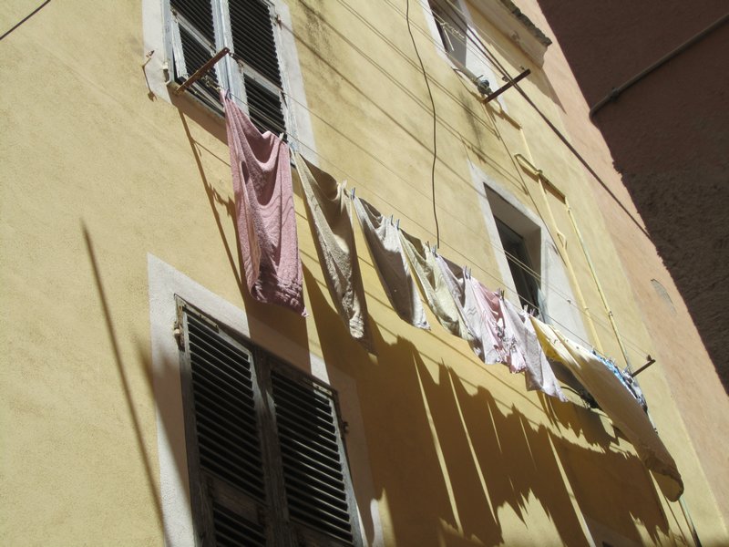 Sundried laundry of Bastia