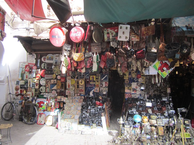 Wares for sale in the medina