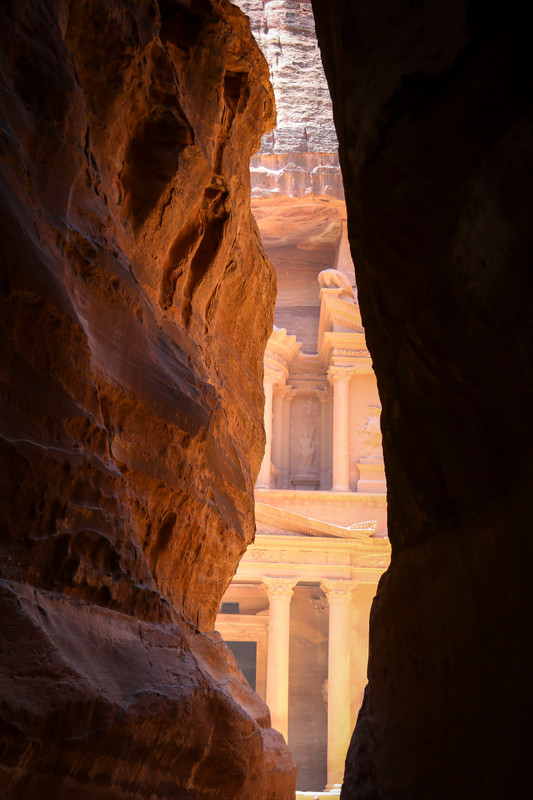 Petra - The Treasury from the Siq