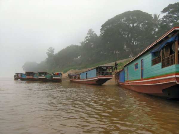 Boats on the Mekong.