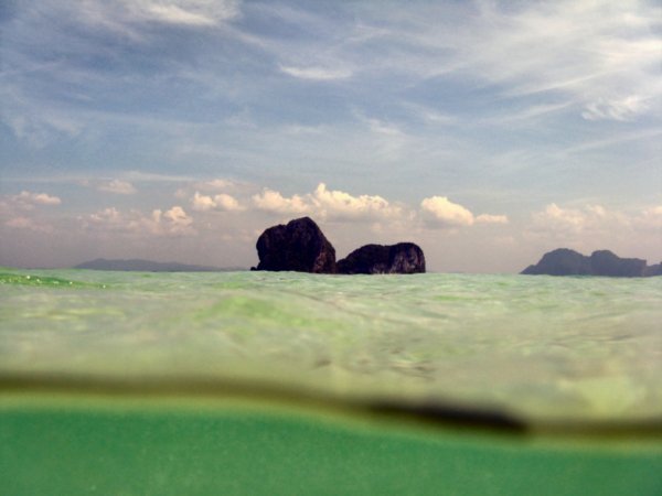 Playing in the sea - Koh Ngai