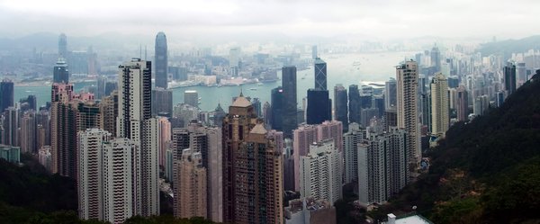 Hong Kong Island from the peak