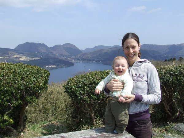 Faye and Nate enjoying the view - Lake Ashi (Hakone)