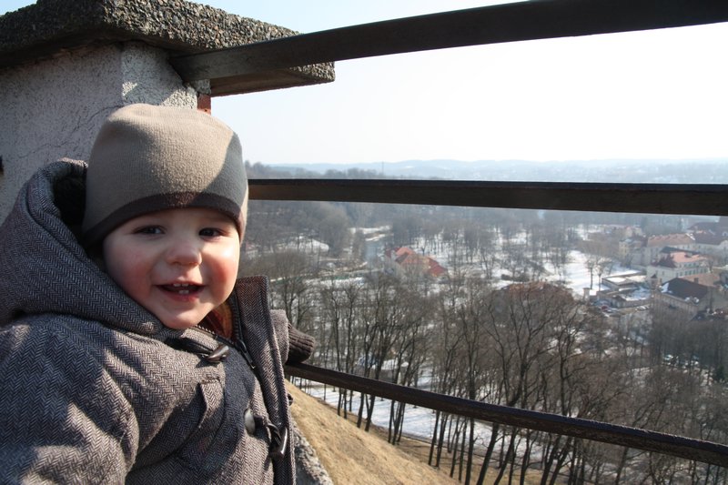 At the top of Gediminas Tower