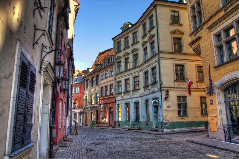 Typical Riga street