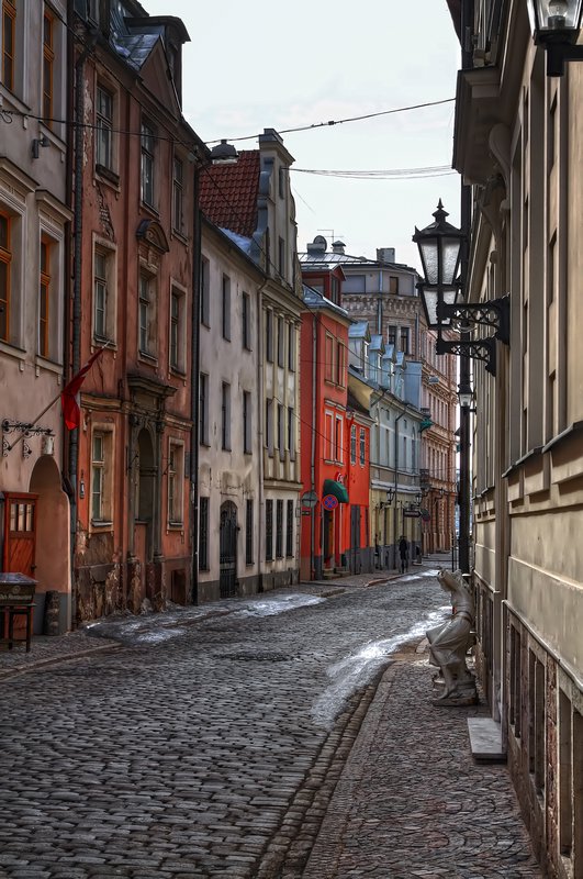 Typical Riga street