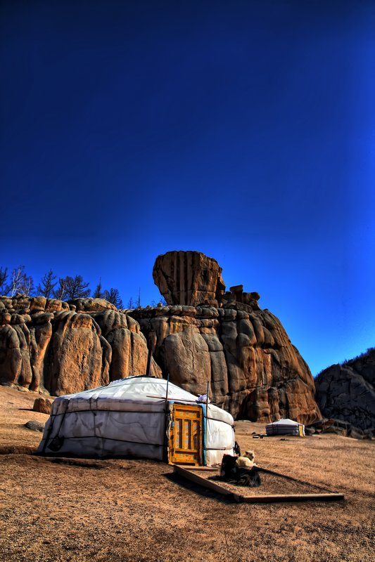 Ger camp in Terelj National Park