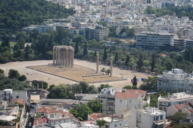 Temple of Olympic Zeus (view from Acropolis)
