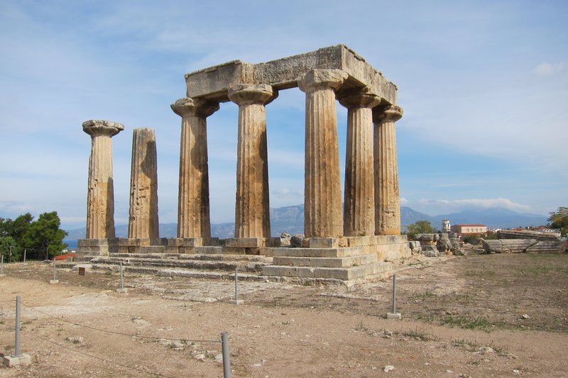 Archeological site in Corinth