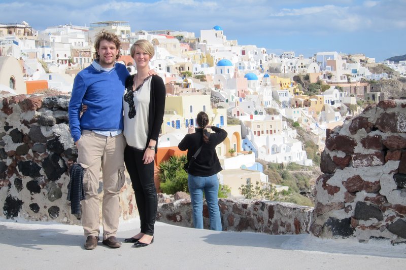 Didier and me in Oia