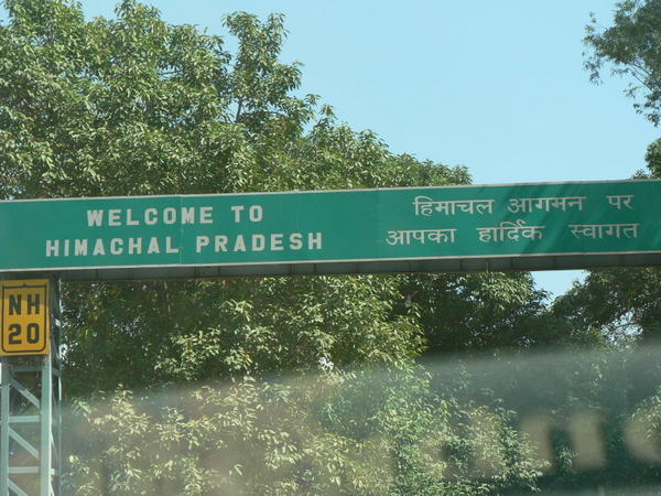 Entering Himachal Pradesh