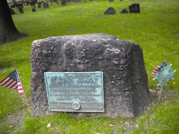 Samuel Adams' grave - Boston