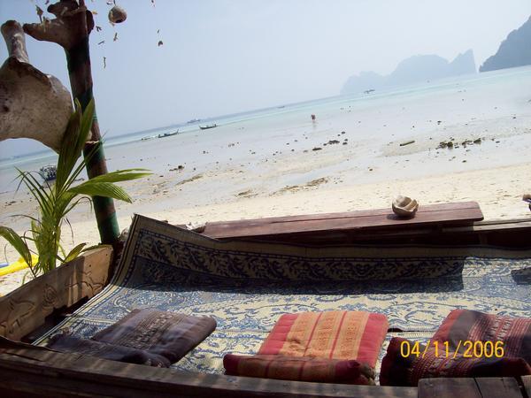 Lounge area at one of the many bars on Phi Phi