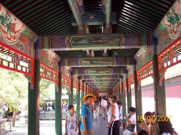 paintings in green and blue, Summer Palace