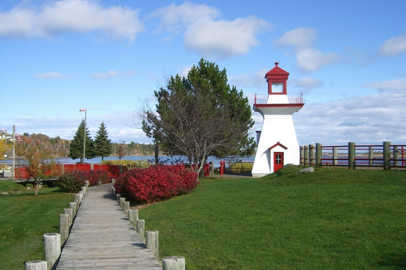 Lighthouse at Ritchie Wharf, Miramichi, NB