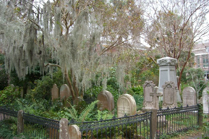 Cemetary at one of the oldest churses in Charleston,  SC 1600's