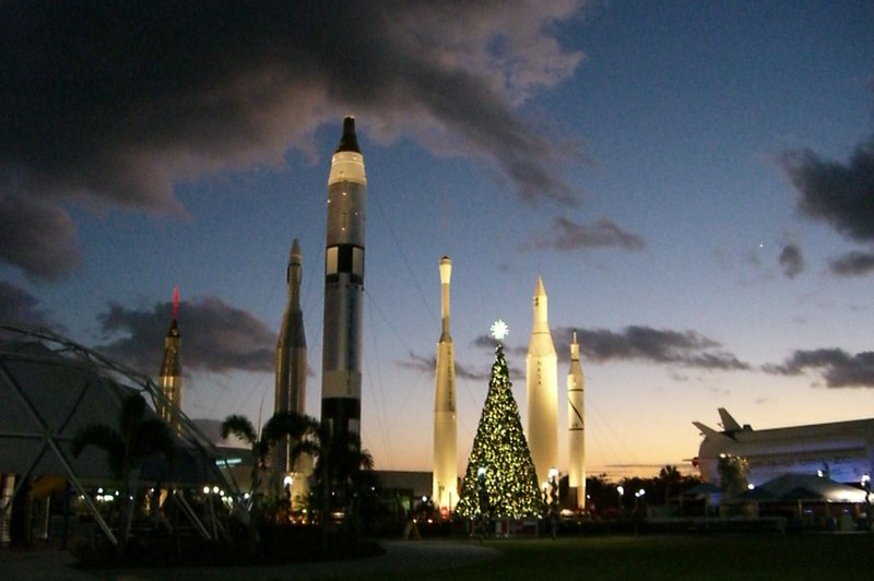 Dusk at Kennedy Space Center