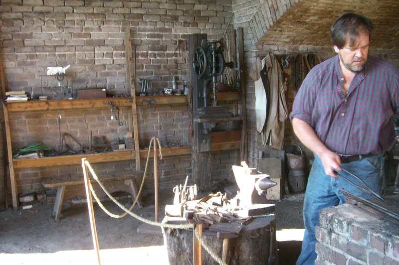 Blacksmith at Fort Gaines, Dauphin Island, Alabama