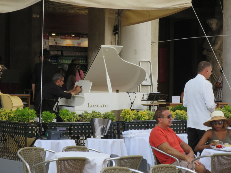 Dining out in style in St Marco's Square
