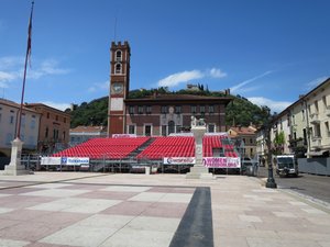 Town Square ready for the Festival