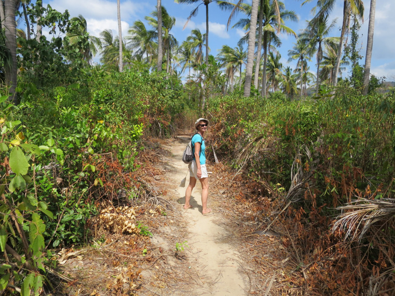 Narrow jungle paths link the sandy bays 