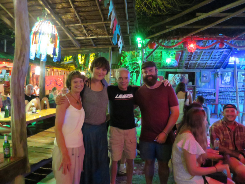 At Irie Bar with a French couple we met