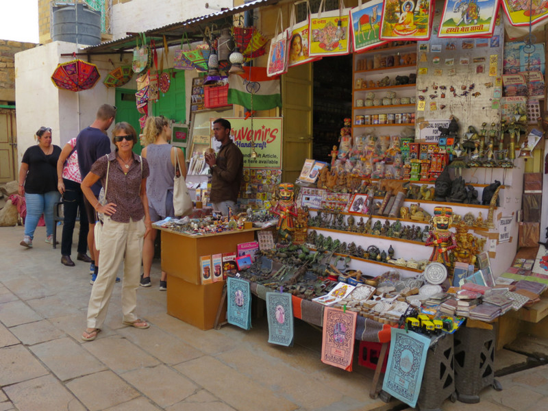 one of the many stalls inside the fort