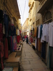 narrow streets inside the fort
