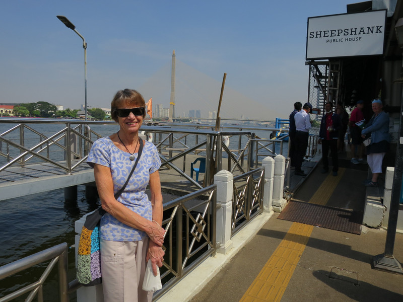 On the river boat to Wat Arun 