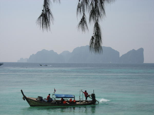 Phi Phi Ley as seen from Long Beach 