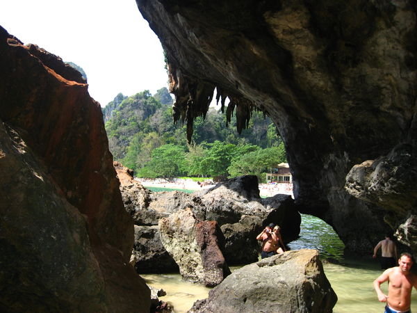 Railay Beach from Inside the Cave