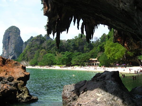 Railay Beach from Inside the Cave