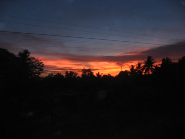 Sunset from the Train.