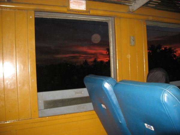 Sunset from the Train.